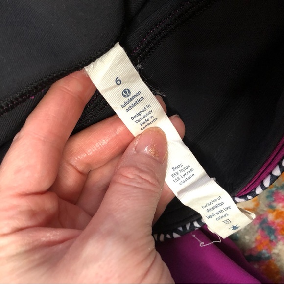 Lululemon Wunder Under Leggings Reversible Plum 6 - Picture 10 of 16